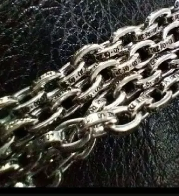 새상품 약 50cm 페이퍼 체인 silver925