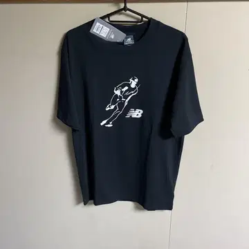 New Balance 오타니 쇼헤이 티셔츠 시그니처 로고 뉴발란스 블랙