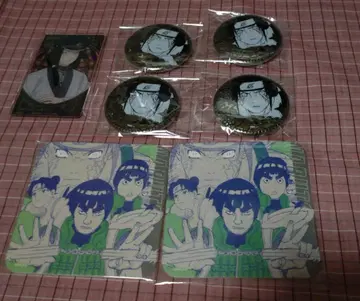 NARUTO 히나타 네지 학생 아크릴 카드 골든 캔뱃지 코스터