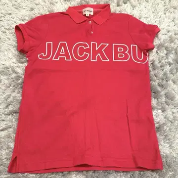 Jack Bunny!! 골프 여성용 핑크 피케 셔츠 컨디션 최상