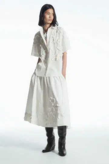 COS EMBELLISHED 반팔 셔츠