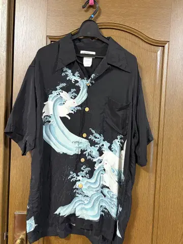 MAKANA LEI 알로하 셔츠 L 블랙