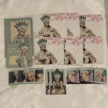 Dr. STONE 마루이 꽃놀이 혜택 엽서 이시가미 센쿠 벚꽃