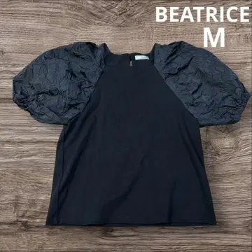 새상품급 BEATRICE 베아트리스 퍼프 슬리브 이()소재 블랙 M