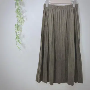 [ZARA] 플리츠 스커트 롱 예쁜 라인 M 허리 전체 밴딩