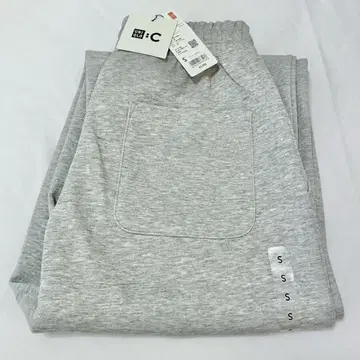 S 사이즈 새상품 03GRAY 스웨트 와이드 팬츠 유니클로C