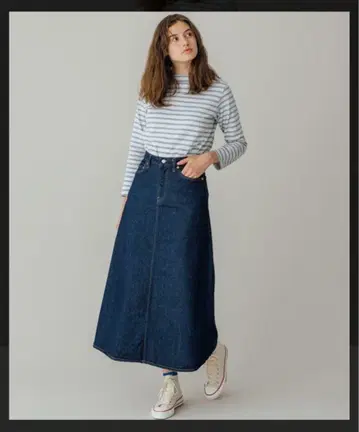 오어슬로우 orslow 데님 롱 스커트
