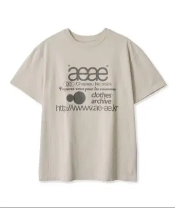 한국 aeae 티셔츠