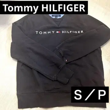 TOMMY HILFIGER 블랙 맨투맨 S/P