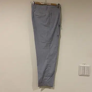 GERMANO x BEAMS f 별주 스트라이프 테이퍼드 팬츠 50