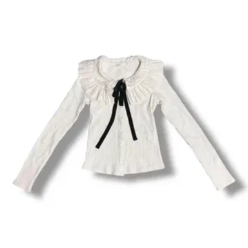 ZARA 프릴 화이트 니트 스웨터 S 사이즈