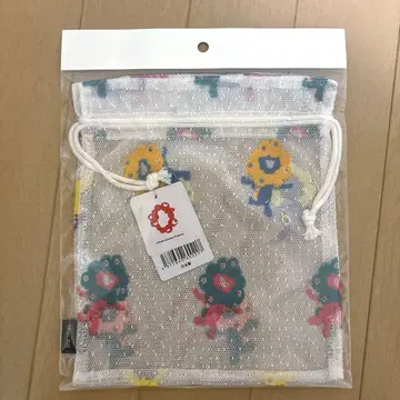 먁먁 레이스 복조리 파우치 보더 컬러