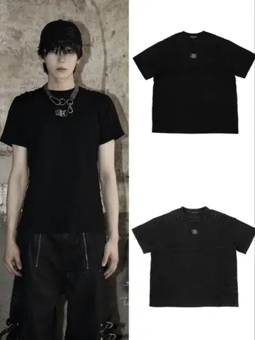 Rosen kreuz의 PLANET LOGO TUCK TEE