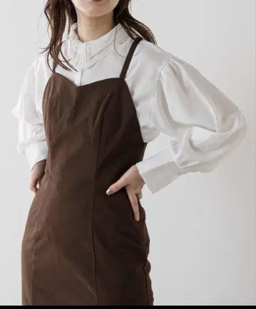 펄 컬러 클래시컬 블라우스