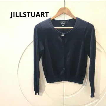JILLSTUART 네이비 가디건 펄 비쥬