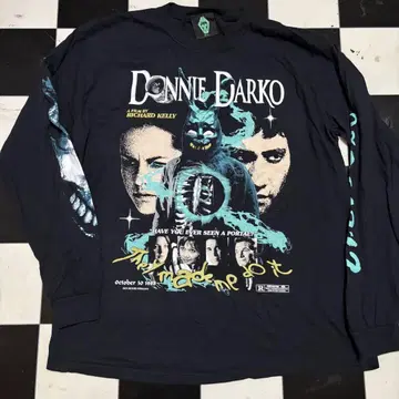 미사용 새상품 도니 다코 긴팔 티셔츠 XL Donnie Darko 영화