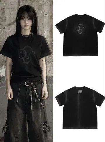 Rosen kreuz의 LEATHER LOGO TEE