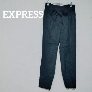 EXPRESS 블랙 캐주얼 팬츠 리본 포함
