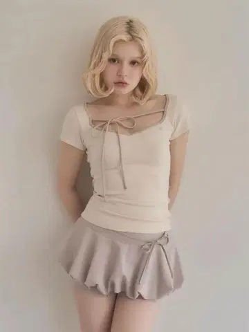 andmary T셔츠 베이지