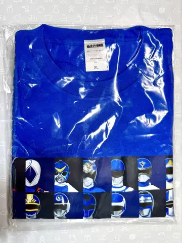 전 슈퍼전대 티셔츠 역대 블루 파랑 XL 사이즈