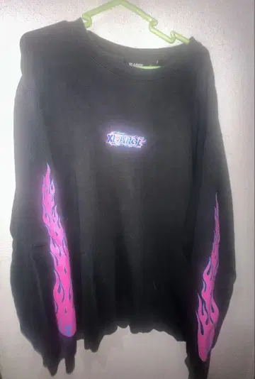 XLARGE 불꽃 그래픽 스웨트 셔츠 XL