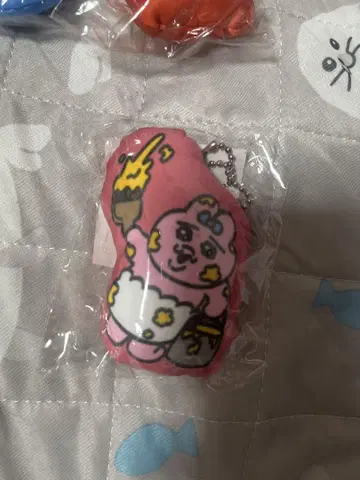 [미사용 새상품] 레어 빤쮸토끼 전시회 쿠션 마스코트 키링