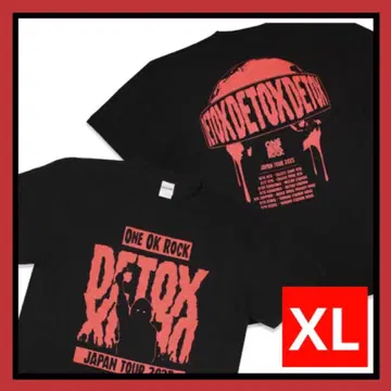 ONE OK ROCK 2025 DETOX JAPAN 티셔츠 빨간색 블랙