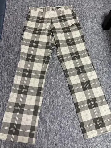 Munsingwear 먼싱웨어 체크 무늬 팬츠 W79