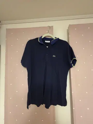 Lacoste 네이비 반팔 피케 셔츠