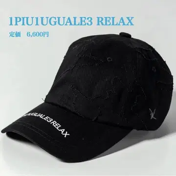 새상품 [ 1PIU1UGUALE3 RELAX ] 브랜드 로고 아플리케 캡