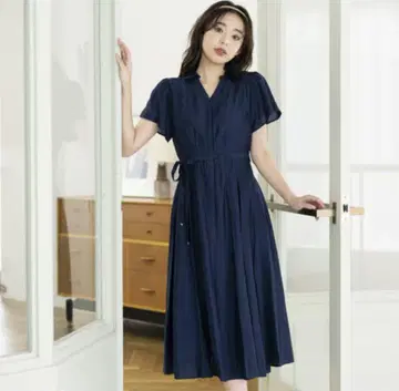 [새상품급] 미슈마슈 시어 셔츠 원피스 스키퍼