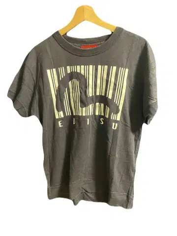 yamane evisu 바코드 디자인 티셔츠 사이즈 40