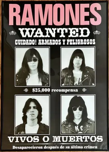 레어 단종 새상품급! 액자 포함 라모 A1 사이즈 포스터 RAMONES