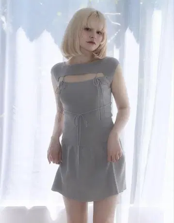 ANDMARY Bebe mini dress 그레이