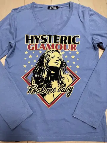 HYSTERIC GLAMOUR 롱T V넥 티셔츠