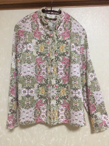 도쿄 블라우스 소와르 꽃무늬 프릴 빈티지 구제 의류 레트로 양풍 ZARA