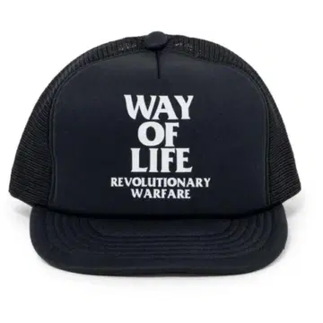 미사용 새상품 MESH CAP WAY OF LIFE BLACK 블랙