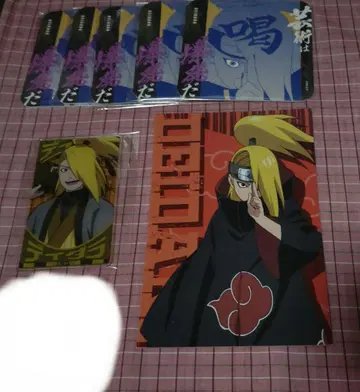 NARUTO 데이다라 아트 코스터 클리어 카드 엽서