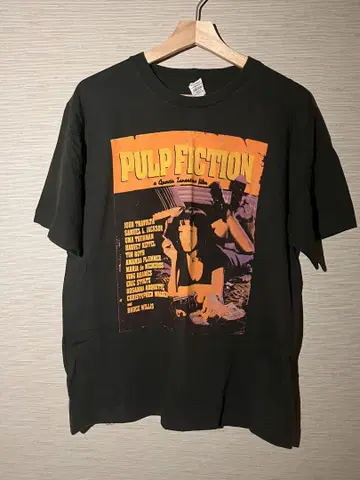 PULP FICTION 티셔츠 다크 그레이 영화 티셔츠