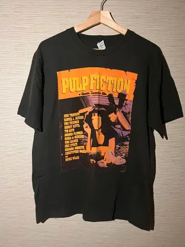 PULP FICTION 티셔츠 다크 그레이 영화 티셔츠