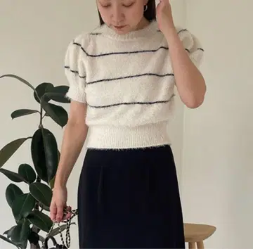 스나이델 반팔 니트 미사용 새상품 택 포함