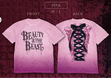 HYDE BEAUTY & THE BEAST 티셔츠 핑크 L 사이즈