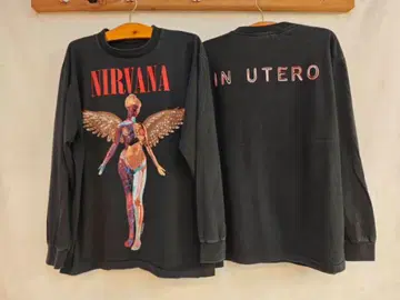 L NIRVANA IN UTERO 롱 슬리브 티셔츠