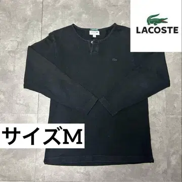 LACOSTE 써멀 롱T 블랙 M 일본제
