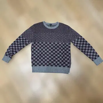 Paul Smith 기하학 패턴 니트 스웨터 L