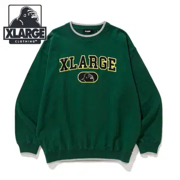 XLARGE 펠트 로고 크루넥 맨투맨