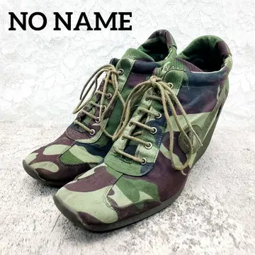 NO NAME 노네임 통굽 스니커즈 카모 패턴 웨지솔 39
