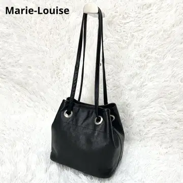 [새상품급] Marie-Louise 소가죽 가죽 복조리 백 블랙