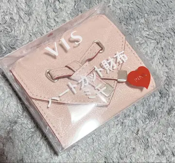 미사용 새상품 인기 VIS 하트 지갑 훼미리마트 한정판
