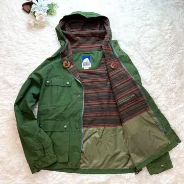 고품질 SIERRADESIGNS 마운틴 파카 짙은 녹색 그린 L 사이즈